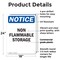 Signmission Non Flammable Storage OSHA Notice Sign, Plastic, 18in W x 24in L, 2PK OS-2PACK-NS-P-1824-V-15052 - alternate 5